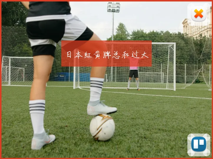 日本红黄牌总和过大